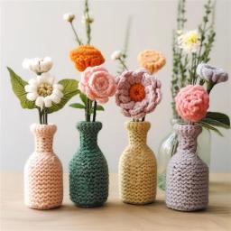 Conjunto de 12 cores de fibras acrílicas, fio de lã de tricô, bordado tingido, lenanas para artesanato de crochê, suéter, chapéu, bonecas a baixo preço - Image 4