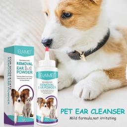 Pet Ear Hair Removendo Pó, Ear Cleaner, Cuidados Saudáveis, Anti-carrapatos, Suprimentos de limpeza, Produtos para cães - Image 2