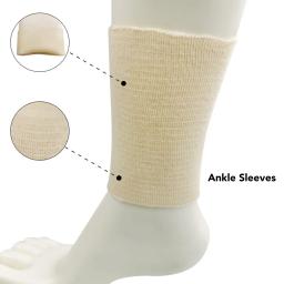 Elastic Tornozelo Compressão Manga Protetor, Mangas De Gel Macio, Patinação artística, Protetor De Tornozelo De Hóquei No Gelo, Brace, 2Pcs - Image 1