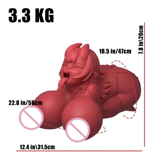 Meru The Succubus Onahole Mini Boneca Torso Sexual Masculino Masturbador