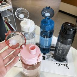 780ml garrafa de água com tampa de salto à prova de vazamento esportes drinkware cinta reutilizável portátil garrafa de água para crianças presente de fitness - Image 6