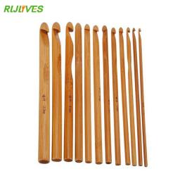 RLJLIVES 12 unidades / conjunto suéter tricô circular alça de bambu ganchos de crochê agulha artesanal de tecelagem suave - Image 1