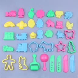 Diy plasticina molde modelagem argila kit plástico jogar massa ferramentas conjunto cortadores moldes brinquedo para crianças presente do miúdo de alta qualidade segurança - Image 1