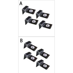 Aquário Vidro Tampa Suporte Tampa, Peixe Tanque Clipe De Tampa De Vidro, Suporte De Suporte, Aço Inoxidável, 4 Pcs - Image 1