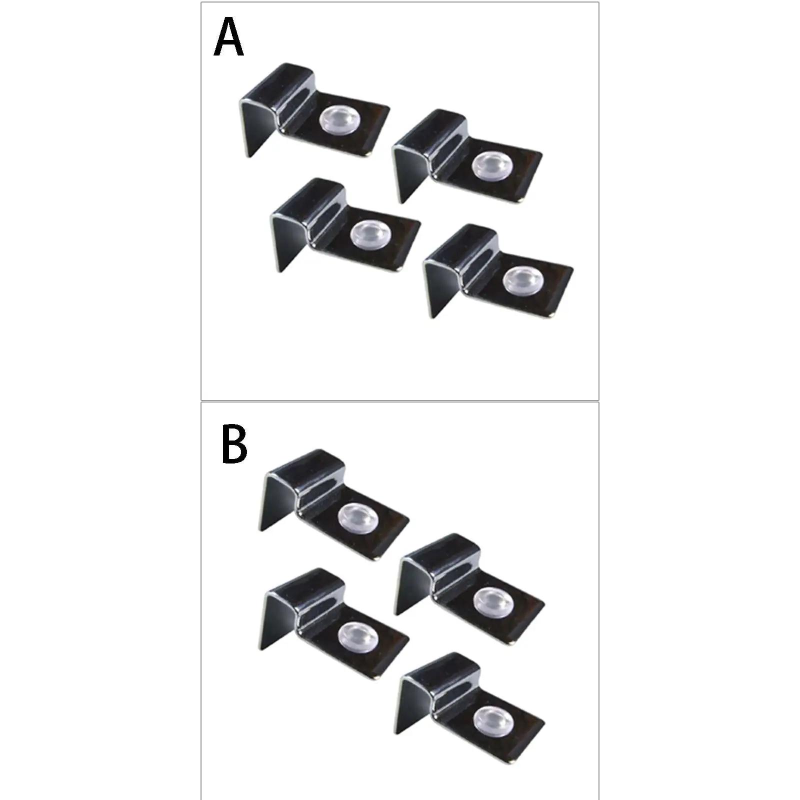 Aquário Vidro Tampa Suporte Tampa, Peixe Tanque Clipe De Tampa De Vidro, Suporte De Suporte, Aço Inoxidável, 4 Pcs - Image 1