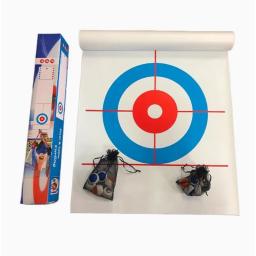 Jogo de curling de mesa de 1,9 m portátil Shuffleboard jogos de tabuleiro esportivos para crianças e família - Image 1
