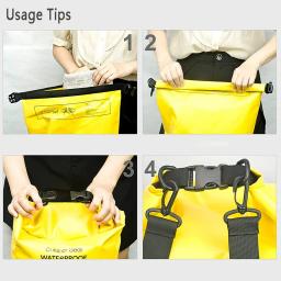 Impermeável PVC natação saco Pack, sacos secos, rafting, caiaque, trekking, flutuante, vela, canoagem, resistência à água - Image 5