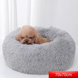 Ninhos de pelúcia longos criativos para cães e gatos, macios e confortáveis, camas para cães, almofadas para animais, colchões de inverno - Image 5