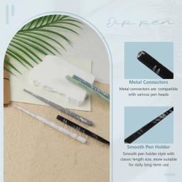 SeamiArt-Caneta-tinteiro para desenhos animados, caneta dip, pintada à mão, ferramentas caligrafia caligrafia caligrafia, suprimentos de arte, 5 tipos de suporte, 5pcs pack - Image 6