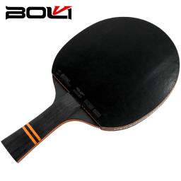 BOLI-Raquetes De Tênis De Mesa Com Tampa, Raquete De Ping Pong, Lâmina De Madeira Pura, Borracha Tensa Não-Pegajosa, 7-ply, Alta Qualidade, 2Pcs - Image 3