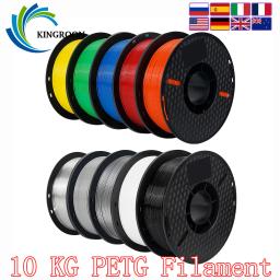 Filamento petg de 10kg 1.75mm, sem emaranhados, impressão 3d de alta qualidade, consumíveis de plástico ecológicos 22lbs, embalagem a vácuo 3d prin - Image 1
