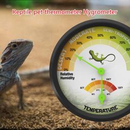 Termômetro higrômetro medidor autoadesivo caixa criação animais estimação DialGauge 16-49 ℃ - Image 3