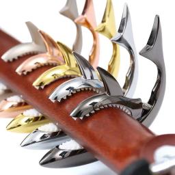 Metal Tubarão Guitarra Elétrica Capo, Liga de Zinco, Clipe Troca Rápida, Bass Bridge, Acessórios Clássicos, Alta Qualidade - Image 3