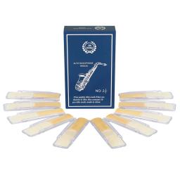 10pcs Alto Sax Saxofone Reeds Força 2.5 Soprano Sax Reed Woodwind Instrument Acessórios para Alto/Tenor/Soprano Sax Clarinete - Image 1