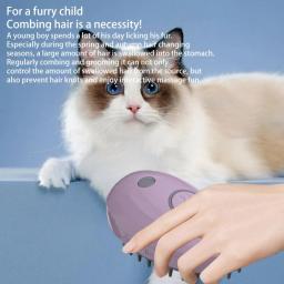 Spray de massagem pente para Pet, gato e cachorro pente, um botão, depilação, produtos para animais, novo - Image 3