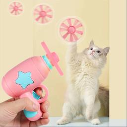 Brinquedo Teaser Training Interativo para Gato, Discos Voadores Rotativos, Suprimentos para Animais, Lançamento, Brinquedos Light-up Voadores, Acessórios Engraçados - Image 5