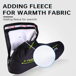 X-TIGER ciclismo esporte sapato capa de inverno bota cobre quente térmico à prova vento overshoes mtb bicicleta equitação sapatos de corrida protetor - Image 3