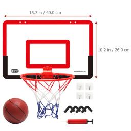 Cesta de basquete interna para crianças segurança jogo engraçado para exercícios em casa conjunto de cesta de basquete moldura de parede suporte para pendurar tabela - Image 6