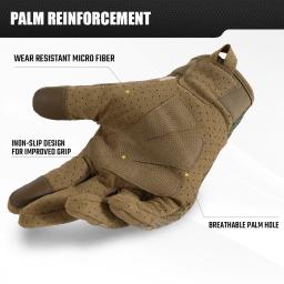 Luvas táticas tela sensível ao toque esportes ao ar livre ciclismo caminhadas acampamento caça tiro combate airsoft trabalho antiderrapante equipamentos de proteção - Image 4