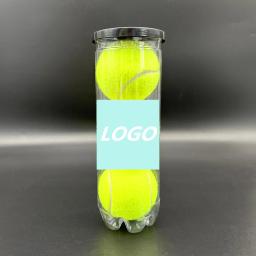 Bolas de tênis de fibra química de alta elasticidade por atacado logotipo personalizado bola de padel de tênis de borracha profissional para treinamento - Image 2