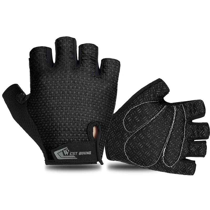 WEST BIKING-Luvas de ciclismo com dedos completos para homens e mulheres, antiderrapantes, respiráveis, esportes, MTB, bicicleta, academia, fitness, inverno - Image 1