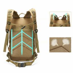 Mochila de assalto tático militar, Outdoor Camping Caminhadas Mochila, Impermeável Sports Travel Camouflage Bag, 30L - Image 3