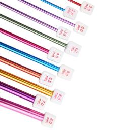 Ganchos De Crochet Tunisinos E Afegãos, Agulhas De Tricô De Alumínio, Gancho Multicolor, Multicolor, 11 Tamanhos, 2 - 8 mm - Image 2