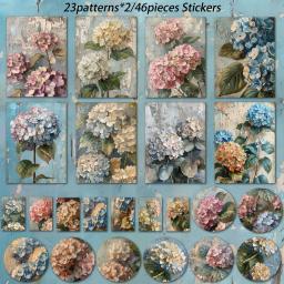 Floral gasto chique Scrapbook Paper Set, perfeito para revistas de bala, artesanato, Scrapbooking Suprimentos, Junk Journal Kits, 58 pcs - Image 2