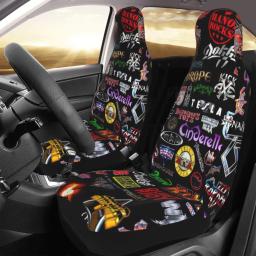 80s gothic rock band guitarra música capa de assento do carro personalizado impressão protetor frontal universal acessórios conjunto almofada - Image 1