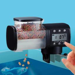 Alimentador automático de peixes para aquário, grande capacidade, tempo inteligente, alimentação ajustável, Auto Food Dispenser, aquário, 500 ml - Image 1