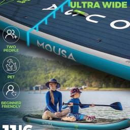 Inflável stand-up paddleboard para pesca, prancha de surf, remo X5, 2 pessoas, popular, atacado - Image 6