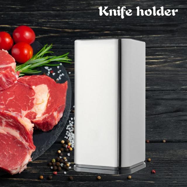 Conjunto de Facas de Cozinha Profissional com Suporte: Chef Japonês, Tesoura e Faca de Açougueiro para Cortes de Frutas e Carnes