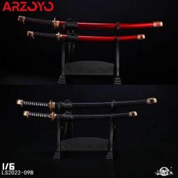 Japonês Samurai Espada Faca Modelo, Guerreiro Arma Brinquedos, Colecionáveis Boneca Acessórios, 1/6 Action Figure, 12 ", LS2022-09 - Image 1