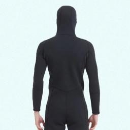 Oulylan-Fato de mergulho em neoprene para homens e mulheres, traje manga comprida, encapuzado, 3mm, zíper frontal, mergulho, natação, mergulho - Image 5