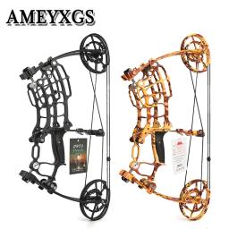 Arco composto com arco e flecha com bola de aço, 30-70lbs, setas de uso duplo, 420FPS, pesca, caça, tiro acessórios - Image 1