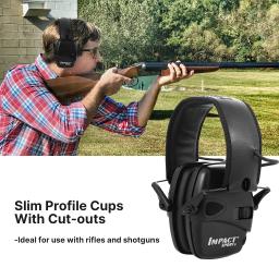 Anti-Noise Shooting Earmuffs, Fone De Ouvido Tático, Amplificação De Som De Impacto, Proteção De Ouvido, Esportes Ao Ar Livre, 1Pc - Image 6