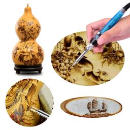 Pyrography Pen Ferro De Solda Set, Professional Set, Lenha, Escultura, DIY, Gravação, a partir de 200 a 450 ℃, 53pcs - Image 6