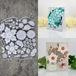 PANDALAI-Corte de Metal morre para DIY Álbum, Decorativo Embossing Papel Cartão Artesanato, Floral Spray Gravado, Flor Lâmina Soco Stencils - Image 1