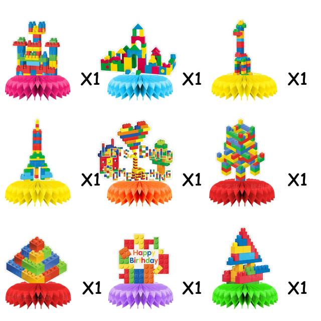 Decoração de Festa de Aniversário com Louça Descartável: Copos, Pratos, Guardanapos e Tema de Cubo Mágico