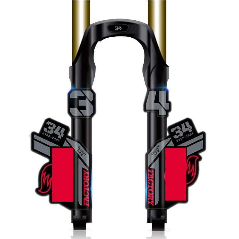 2021 flutuante 38 dh mountain bike garfo adesivos mtb speed down mountain 38 mais recentes decalques garfo dianteiro - Image 1
