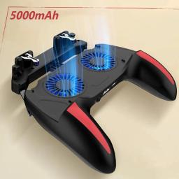 H10 Dual Fan Cooler Gamepad, semicondutor, radiador do telefone móvel, controlador de jogo, velocidade ajustável, refrigerando Gamepad - Image 1
