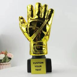 Luvas De Goleiro De Futebol De Ouro Personalizado Troféu, Artesanato De Resina, Melhor Banhado A Ouro, Prêmio De Futebol, Presente Personalizável, Fãs Liga Souven - Image 1