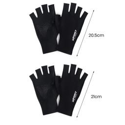 Luvas de ciclismo meio dedo para homens e mulheres, MTB, bicicleta, esportes, respirável, à prova de choque - Image 6