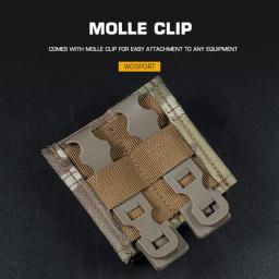 Molle Tactical Double Mag Pouch, Tiro ao ar livre Mag Carrier, Caça Airsoft Acessórios, CS Wargame, 9mm, Rápido - Image 4