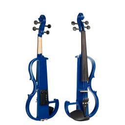 Violino elétrico 4/4 violino silencioso elétrico tamanho completo fretboard fingerboard ponte queixo resto tailpiece ponte cordas caso conjunto - Image 2
