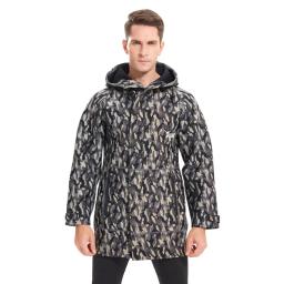 Terno de mergulho em neoprene para homens e mulheres, casaco longo, jaqueta de inverno quente, blusão com capuz, 3mm, apto para pesca, caça, pesca submarina - Image 1