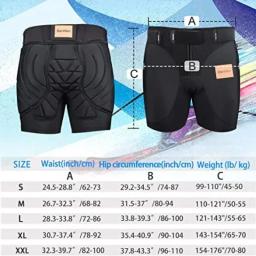 Almofadas de bunda snowboard impacto shorts premium protetor de quadril para homens mulheres proteção coxis acolchoado patinação esqui - Image 6