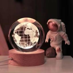 3D Crystal Planet Laser Gravado Globo, Sistema Solar, Decoração Avançada, Presente Graduação, Bola de Cristal, 6cm - Image 4
