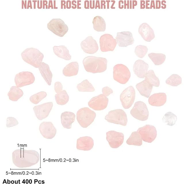 Contas de Chips de Ametista 400 Peças 5-8mm - Pedra Natural para Joias e Decoração