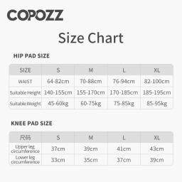 Copozz joelheiras de esqui ao ar livre motocicleta patinação esportes proteção protetor de quadril acolchoado respirável ajustável engrenagem shorts - Image 6